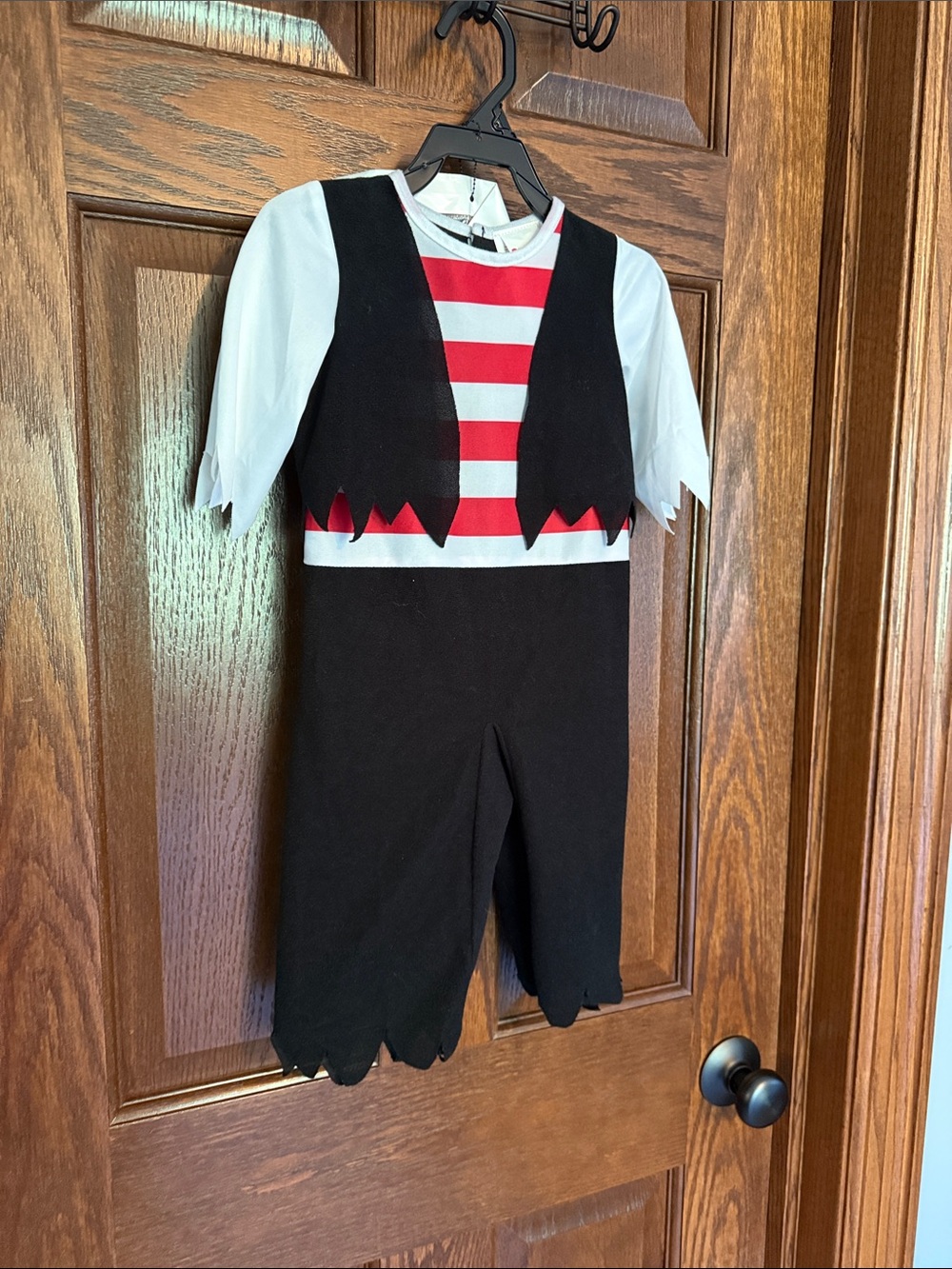 Disguise Kids Pirate Costume in Black, Red & White